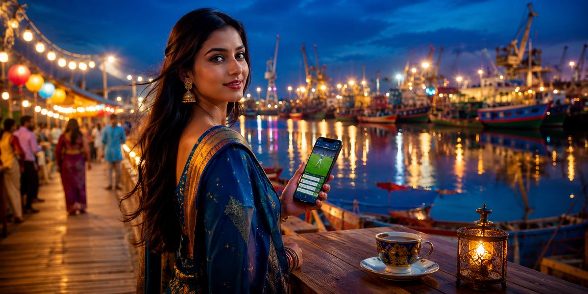 খুলনার রাতের বাজারে একজন খেলোয়াড় মোবাইলে 399bad গেম খেলছেন